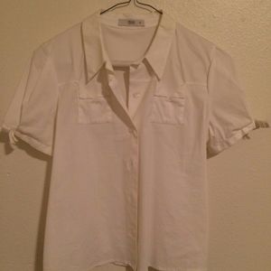 Prada White Short-sleeve button-down shirt